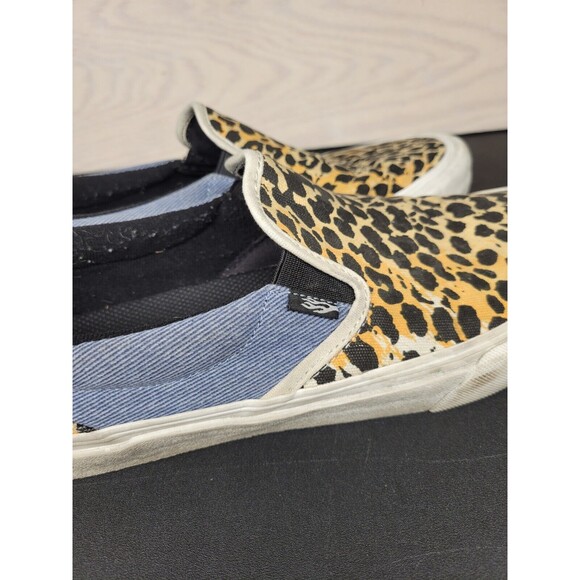 Straye Men\'s SZ 13 Skater Sneakers Straight Savage Animal Print Orange Black main image 4